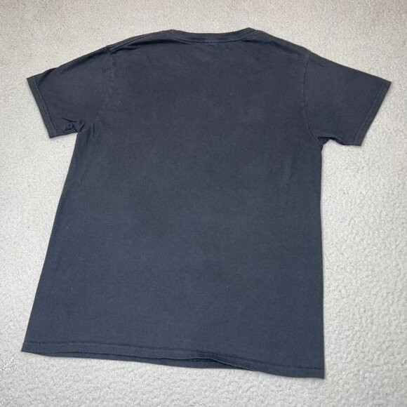 Albert Einstein Shirt Womens Medium Black Smoking Pipe‎ Galaxy Scientist Casual - Picture 8 of 14